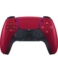 Sony Playstation 5 Slim Disc with Black Pulse Headset, Extra Volcanic Red Controller, Fps Grip Kit, Charge Dock and MightySkins Decal Voucher + 1 Year