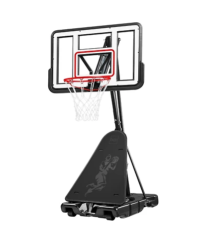 Best Choice Products Adjustable 4.4-10ft Basketball Hoop, Portable Goal w/Shatterproof Backboard, Ball Return