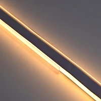DELight 3.3" Plastic U Channel System 20PCS Del-M011M for 9/16"W Warm White Rope Light Models Del-D50W,Del-D100W,Del-D150W