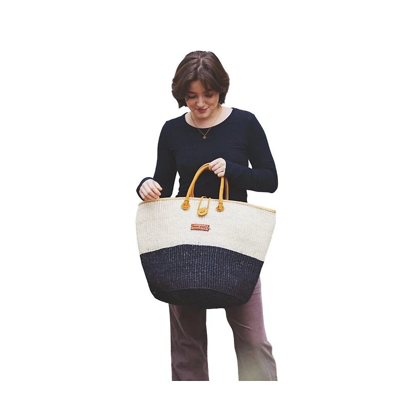 Balance Half Handmade Sisal Basket Tote