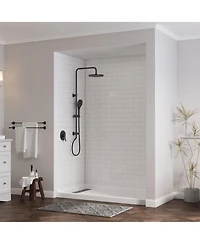 Casainc 60"W X 36"D Smc Single Threshold Shower Base Anti-Slip Shower Pan