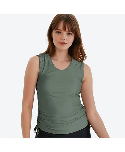 Calypsa Women's Closed Back Maya Swim Top