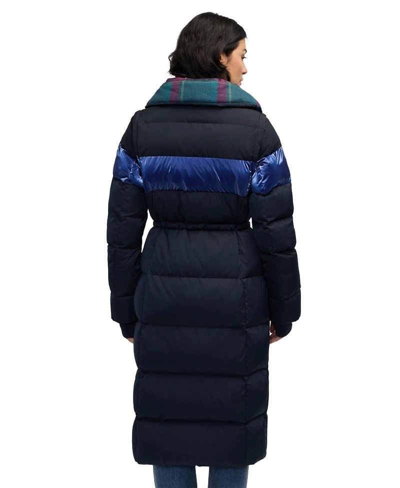 Scotch & Soda Women's Kaatye Core Fit Maxi Puffer With Oversized Collar