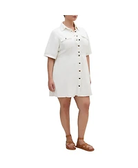 City Chic Plus Liv Denim Dress