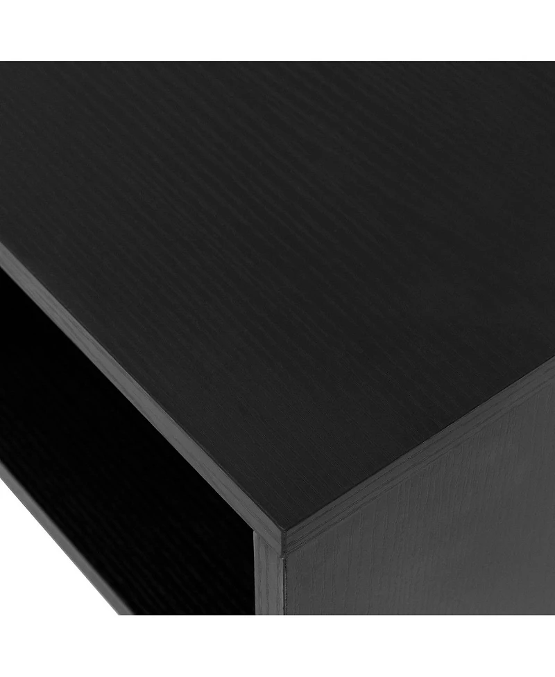 Wall Mounted Floating Sturdy Computer Table with Storage Shelf