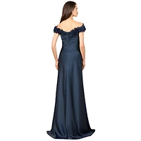 Lara Women's Off Shoulder Satin Gown