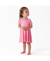 Gerber Baby Girls Spotted Leopard Short Sleeve Twirl Dress