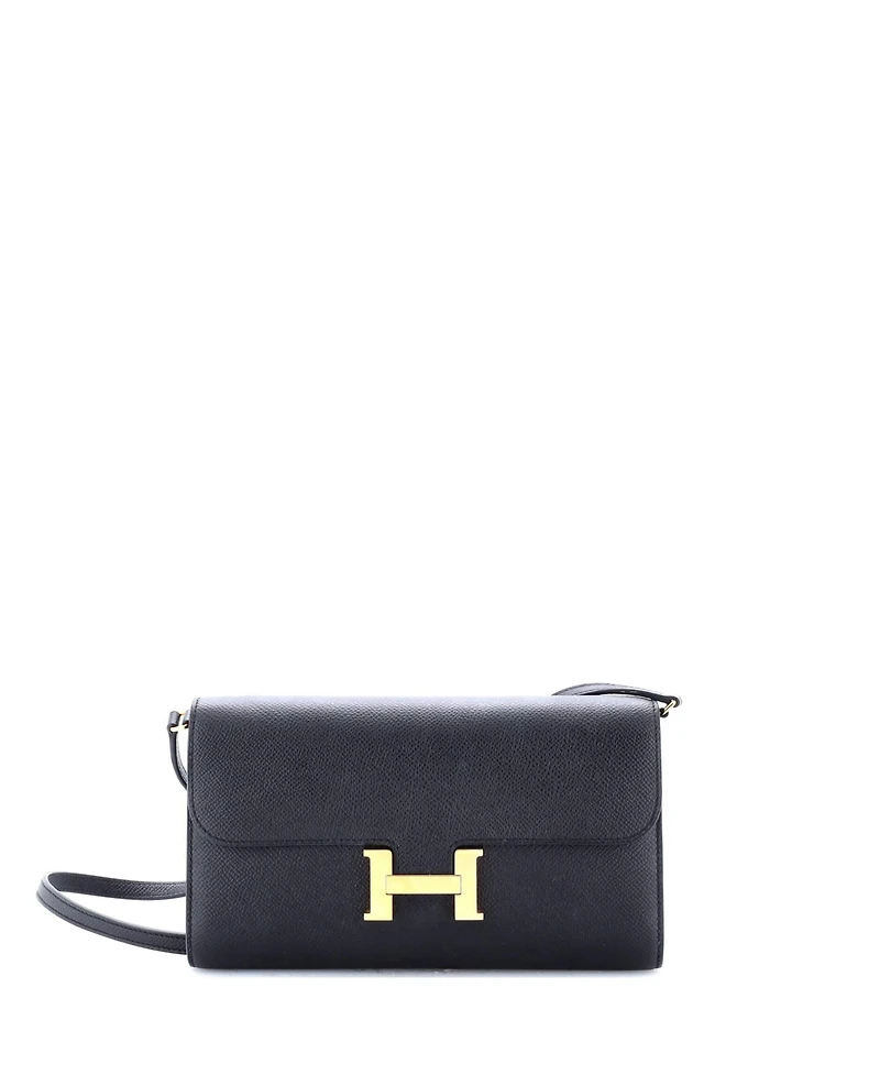 Pre-Owned Hermes Constance To Go Wallet Epsom