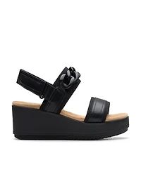 Clarks Collection Women's Wrenly Eve Wedge Sandals