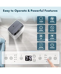 Zafro Portable Air Conditioner,13000 Btu Air Conditioner for Room Up to 600 Sq. Ft,3-in-1 Portable Ac Unit,Cool & Dehumidifier & Fan Modes, Portable A