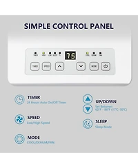 Zafro 8,000 Btu Portable Air Conditioners, Air Conditioner for Room Up to 350 Sq.Ft, 3-in-1 Portable Ac Unit Cool & Dehumidifier & Fan Modes with Remo