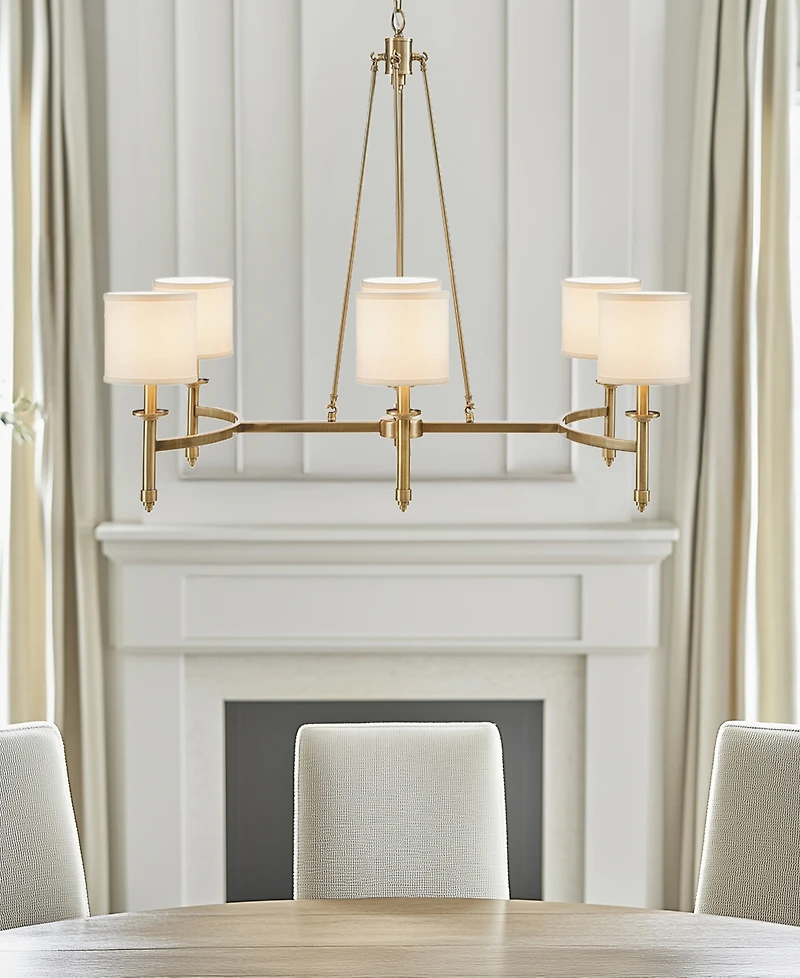Hampton Hill 39.25" Elegenza 6-light Iron Chandelier