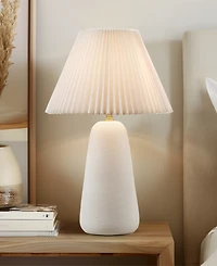Ink+Ivy 21" Veluna Textured Ceramic Table Lamp