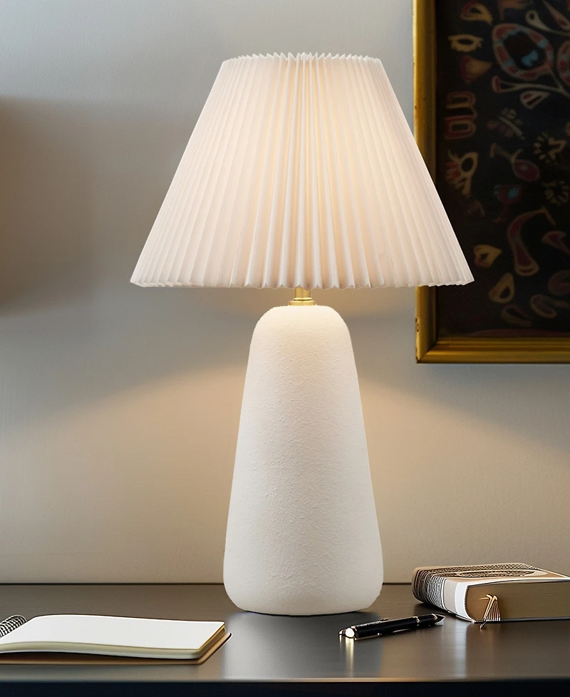 Ink+Ivy 21" Veluna Textured Ceramic Table Lamp