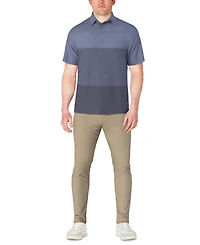 Pga Tour Men's Distressed Stripes Polo Shirt