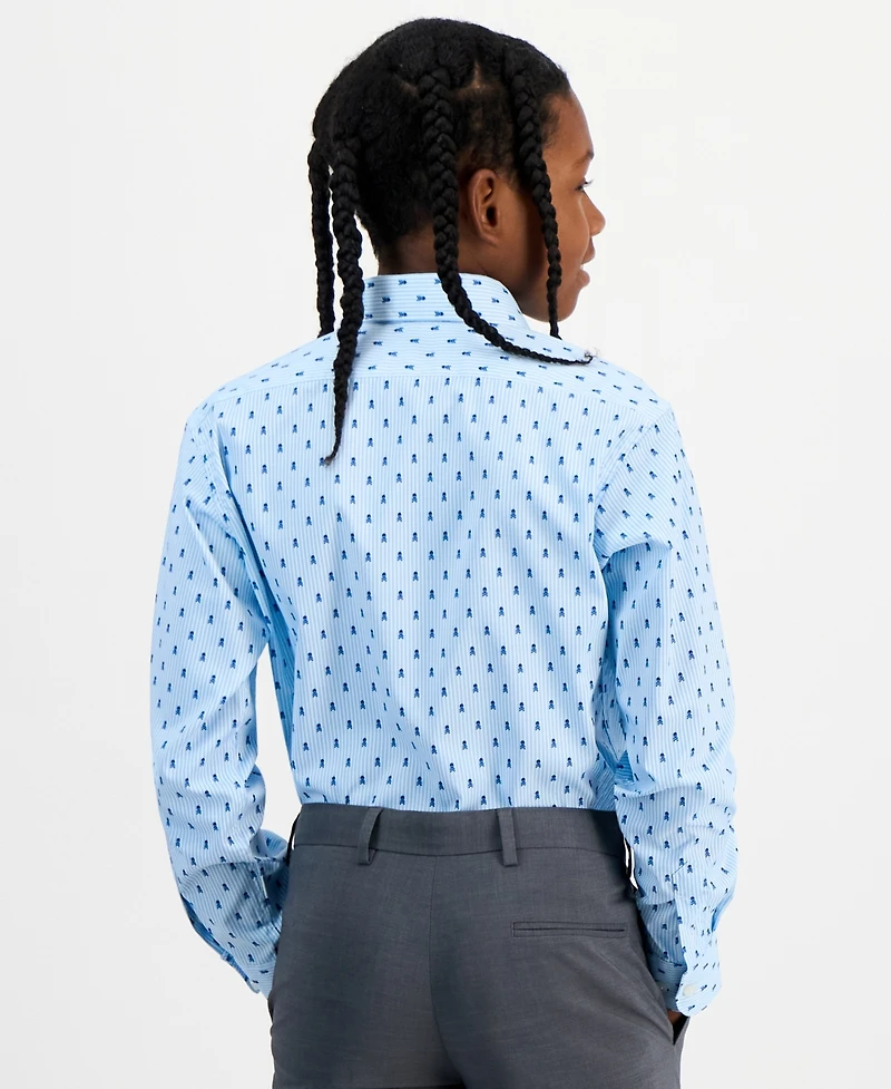 Michael Kors Big Boys Collared Classic Shirt