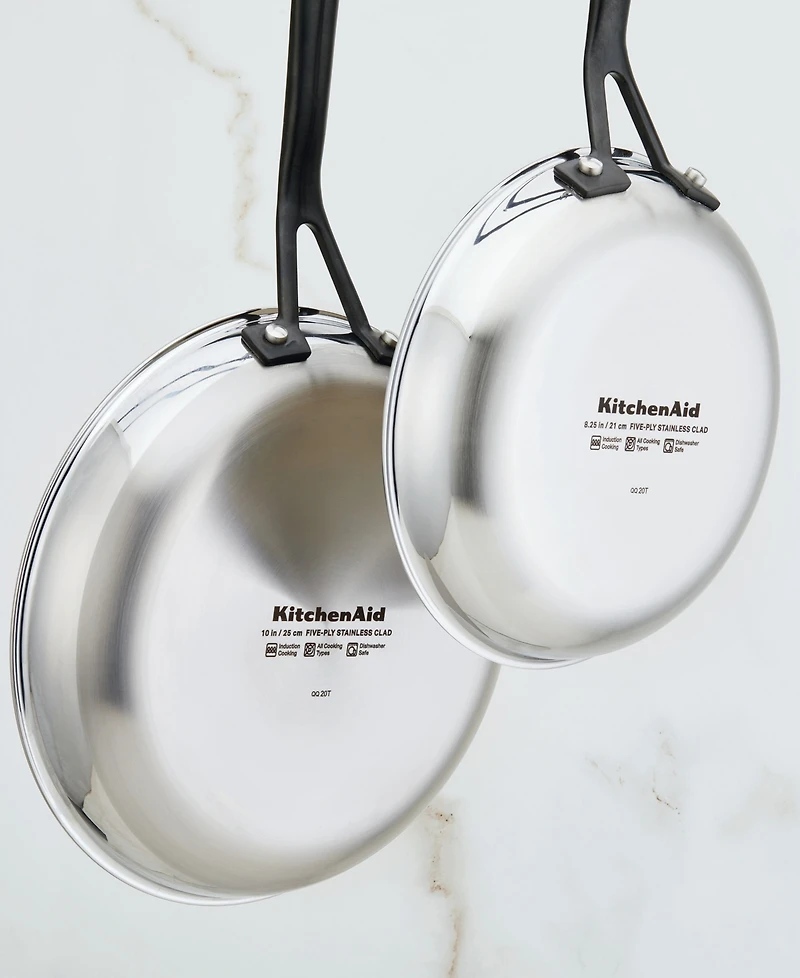 KitchenAid Stainless Steel 5-Ply Clad 10" Open Frypan