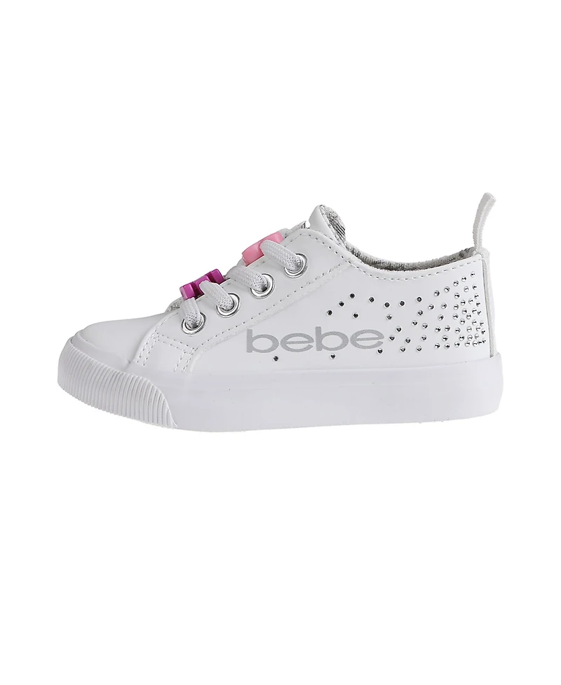 Bebe Toddler Girls Rhinestone Laces Sneakers
