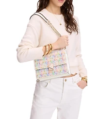 Kate Spade New York Deco Tweed Chain Strap Mini Shoulder Bag