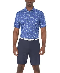 Pga Tour Men's Umbrella Graphic Polo Shirt