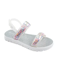 Bebe Toddler Girls Loose Glitter Straps Sandals