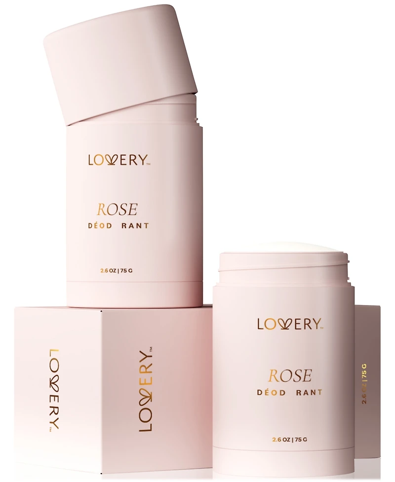 Lovery Rose Deodorant Stick, 2.6 oz.