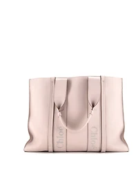Pre-Owned Chloe Large Woody Tote Leather
