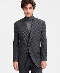 Tayion Collection Men's Classic-Fit Houndstooth Suit Separate Jacket