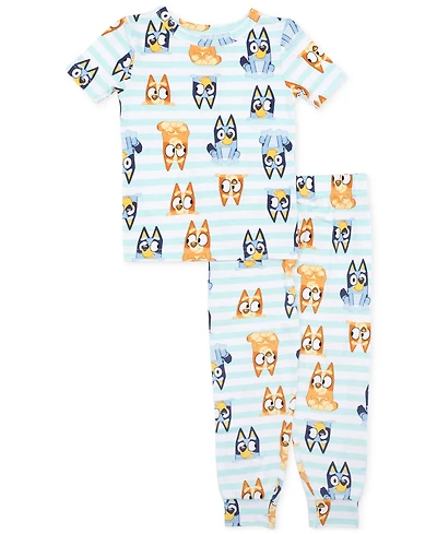 Bluey Toddler Boys Short-Sleeve Top & Pants Pajamas, 2 Piece Set