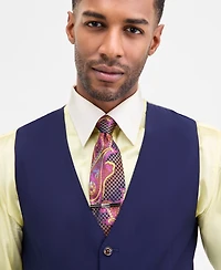 Tayion Collection Men's Classic-Fit Solid Suit Separate Vest