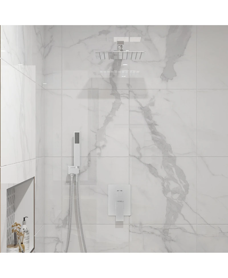 10 Inch Square Bathroom Shower Combo Set