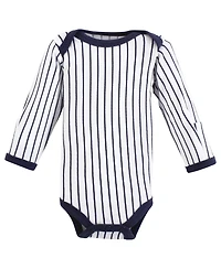 Luvable Friends Baby Boys Preemie Long Sleeve Bodysuits 3pk - Baseball