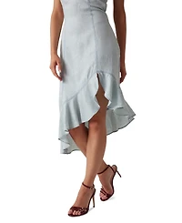Guess Women's Francisca Asymmetrical Ruffled-Hem Dress