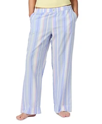 Gap Women's Striped Poplin Pajama Pants, Exclusively at Macy's