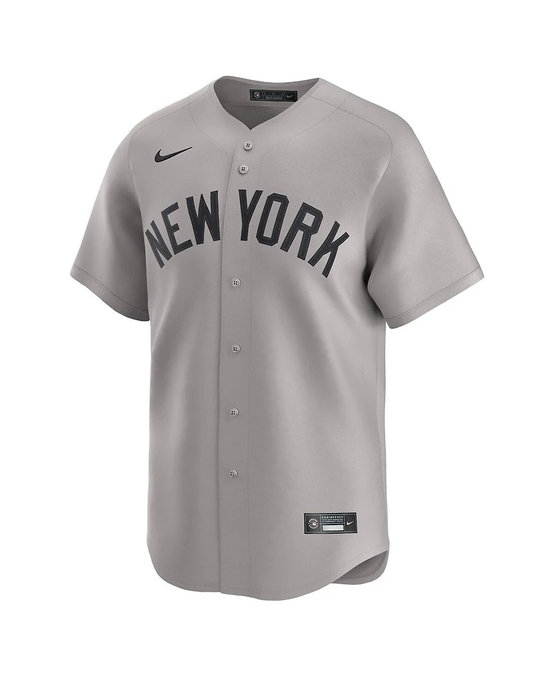 Nike Men's Aaron Judge Gray New York Yankees Road Limited Player Jersey