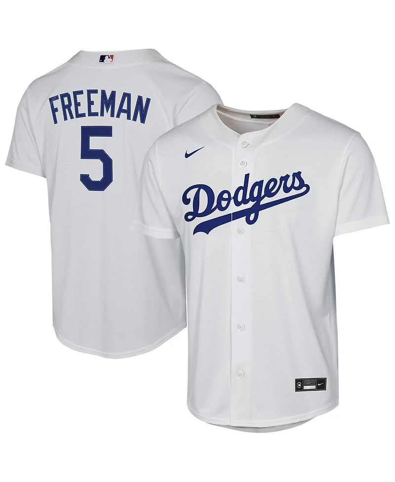 Nike Big Boys and Girls Freddie Freeman White Los Angeles Dodgers Home Replica Player Jersey