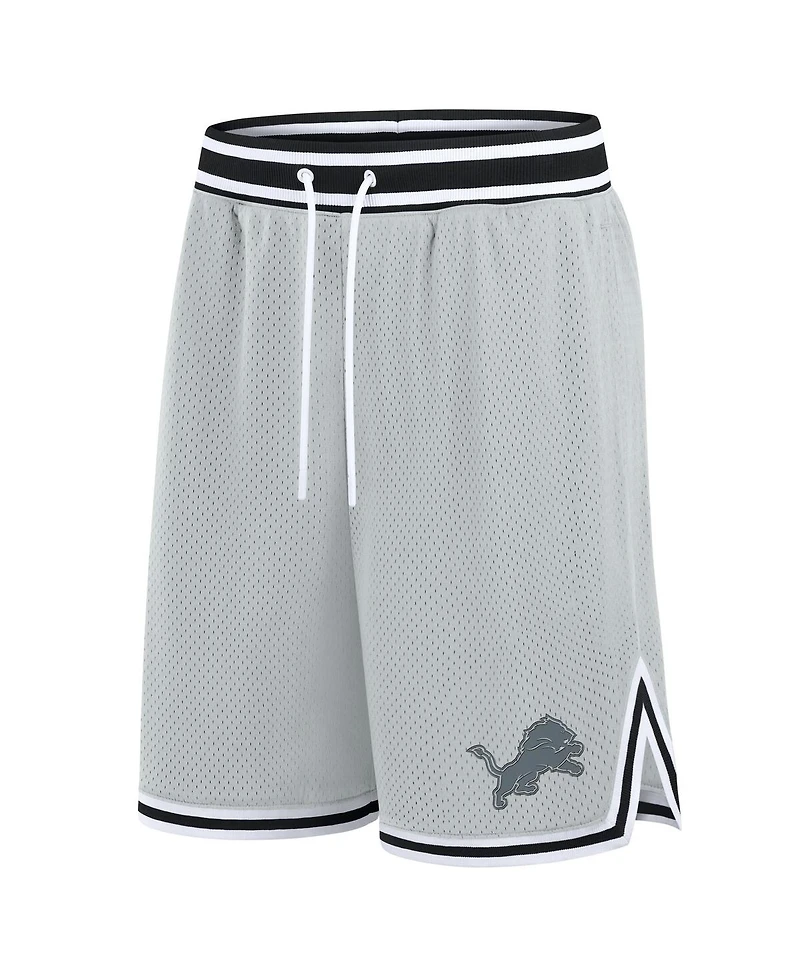 Fanatics Men's Silver Detroit Lions Elements Future Ground Shorts