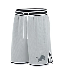 Fanatics Men's Silver Detroit Lions Elements Future Ground Shorts