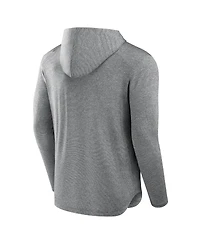 Fanatics Men's Gray Washington Commanders Elements Front Office Power Mono Long Sleeve Hoodie T-Shirt