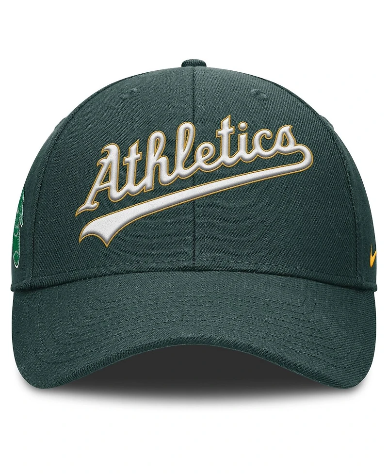 Nike Men's Green Athletics Rise Gaberdine Adjustable Hat