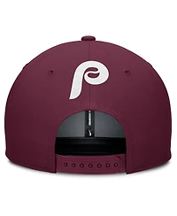 Nike Men's Gray/Burgundy Philadelphia Phillies Pro Performance Snapback Hat