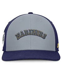 Nike Men's Gray/Navy Seattle Mariners Pro Performance Snapback Hat