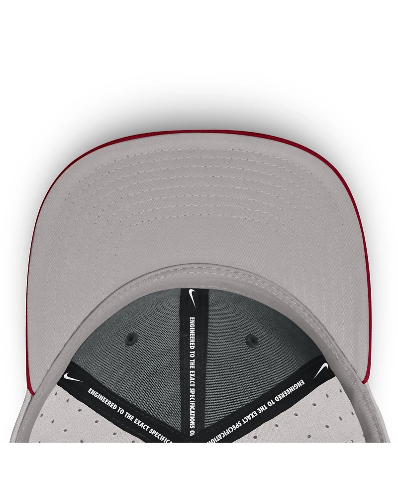 Nike Men's Gray Alabama Crimson Tide On-Field Dugout True Performance Fitted Hat