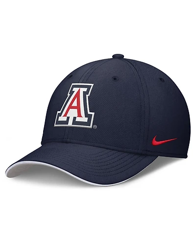 Nike Men's Navy Arizona Wildcats 2025 Dugout Coaches Rise Swoosh Performance Flex Hat