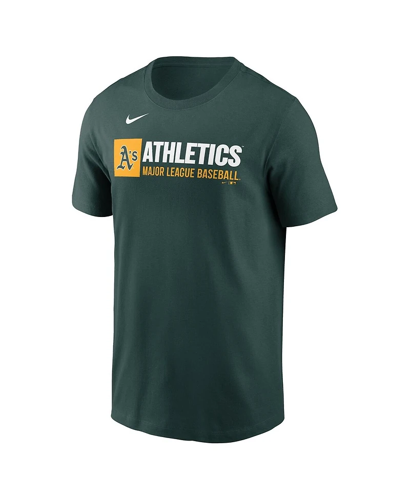 Nike Men's Green Athletics Team Block T-Shirt