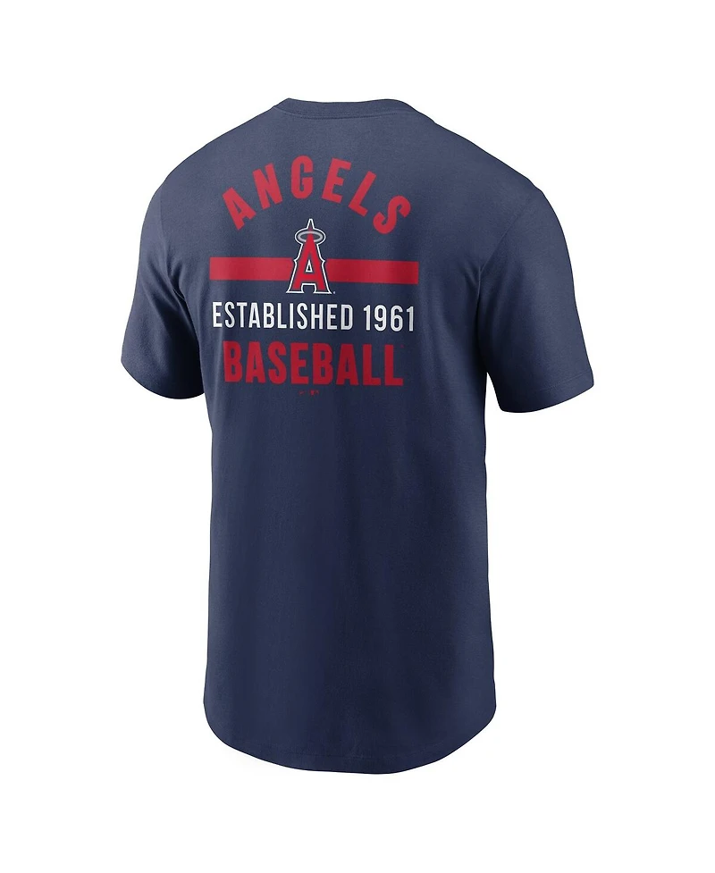 Nike Men's Navy Los Angeles Angels 2-Hit T-Shirt