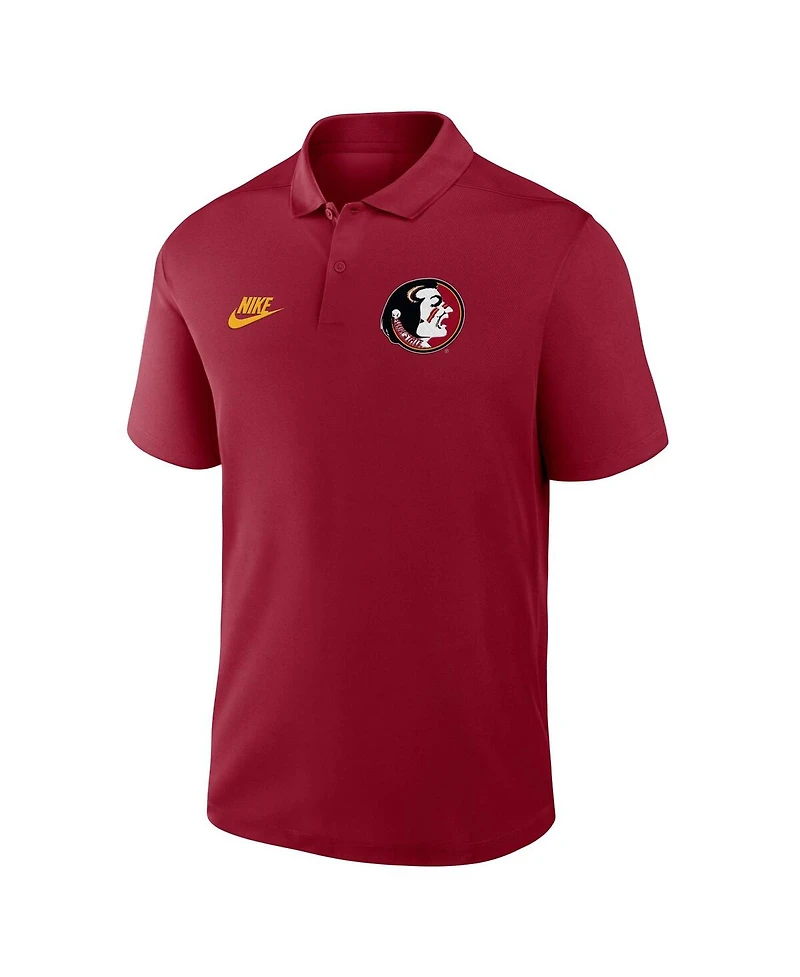Nike Men's Garnet Florida State Seminoles Primetime Victory Legacy Vault Logo Performance Polo Shirt