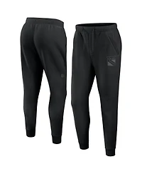 Fanatics Men's Black New York Rangers Authentic Pro Road Fleece Sweatpants