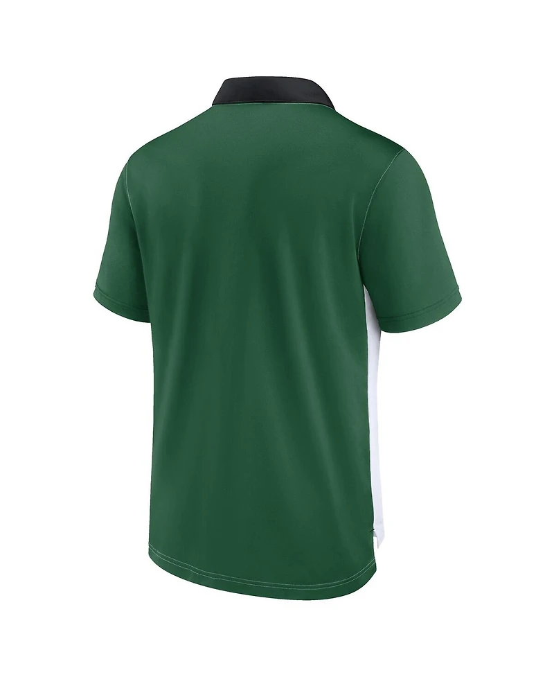 Nike Men's White/Green New York Jets Rewind Pique Polo Shirt