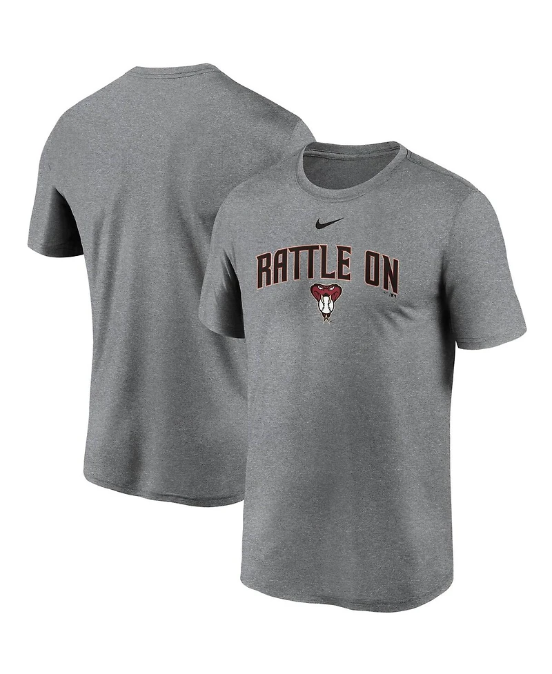 Nike Men's Gray Arizona Diamondbacks Local Font Legend T-Shirt